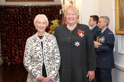 Dame Susan Glazebrook and Mrs Heather Waldron, of Tauranga, QSM for services to the community