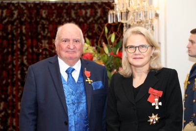 Dame Helen Winkelmann and Mr Rod Pelosi, of Palmerston North, ONZM for services to football
