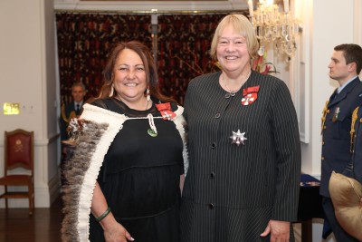Dame Susan Glazebrook and Mrs Estelle Leask, of Bluff, MNZM for services to conservation and Māori