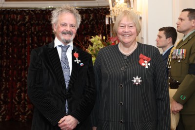 Dame Susan Glazebrook and Mr Chris Chilton, of Invercargill, MNZM for services to music and journalism