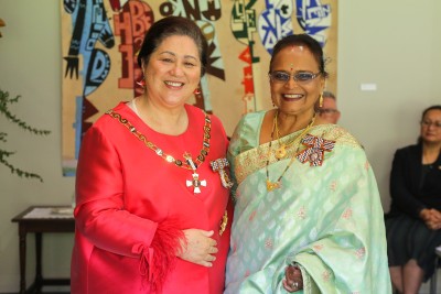 Dame Cindy and Mrs Pushpa Prasad, of Whanganui, QSM for services to the community