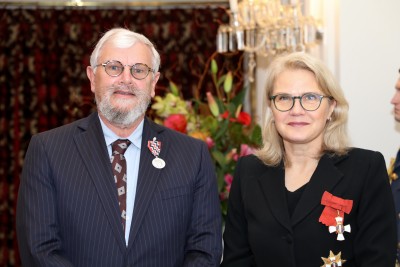 Dame Helen Winkelmann and Mr Phillip Duval, of Christchurch, QSM for services to the community