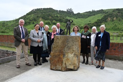 Their Excellencies with the Land Girl Monument Committee