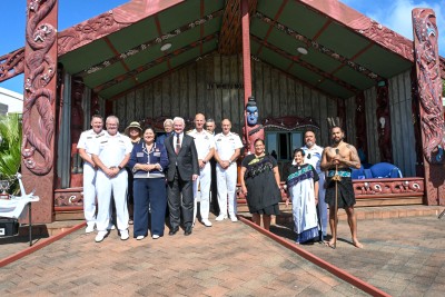 After the Pōwhiri at Te Taua Moana Marae
