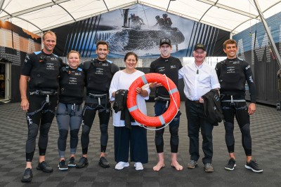 With the New Zealand SailGP team