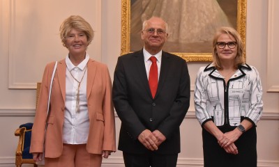 Mrs Jasna Baksic-Muftic, HE Mr Kemal Muftic and Dame Helen Winkelmann