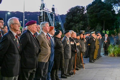Veterans gathered to pay their respects