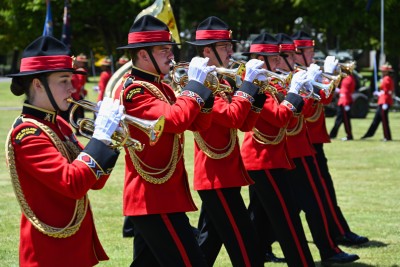The NZ Army Band in formation
