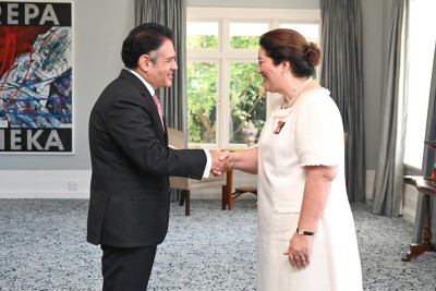 Dame Cindy meeting HE Mr George Azer Saleeb Tadros, Ambassador of the Arab Republic of Egypt