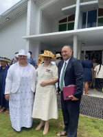 Dame Cindy with Reverend Navy Salatielu