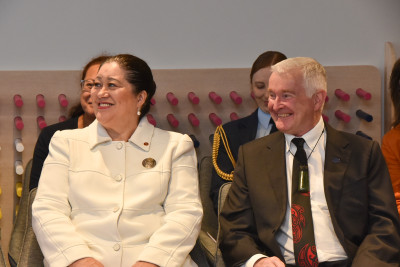 Dame Cindy and Dr Davies at the opening of Whakamaru