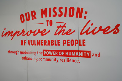The banner for the event