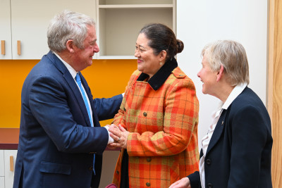 Dame Cindy with Mr Phil Mauger, Mayor of Christchurch