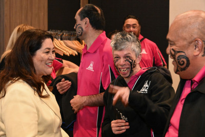 Dame Cindy meeting members of the Kāpiti Mana rōpū