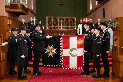 Cadets at the investiture ceremony