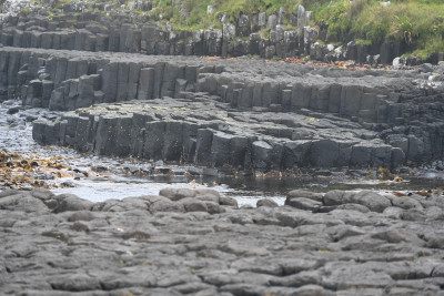 The basalt columns in Ohira Bay