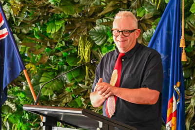 Restaurateur and proud supporter of the Trust, Al Brown, delivering his speech