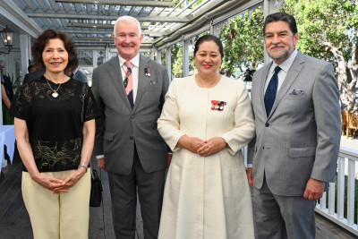 Their Excellencies and the Dean of the Diplomatic Corps