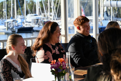 Dame Cindy with Lexi Leybourne and Tommy Niha