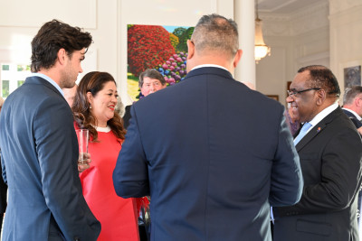 Dame Cindy with the High Commissioner of Papua New Guinea to New Zealand