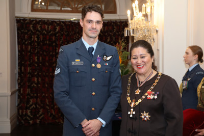 Corporal Adam Brown, of Manawatū, New Zealand Bravery Medal