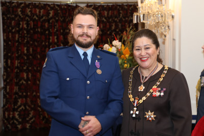 Constable Maxwell Lewis, of Auckland, New Zealand Bravery Medal