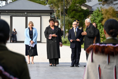 Kaumātua Joe Harawira and HE Mr Cristiano Maggipinto