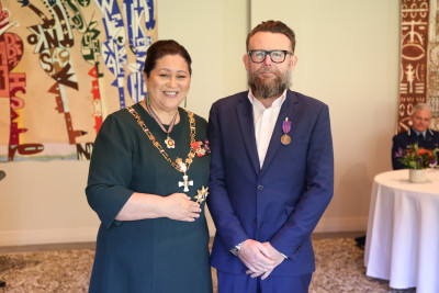 Mr Mike Andrews, of Auckland, New Zealand Bravery Decoration for an act of bravery