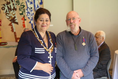Mr Noel Jones, of Auckland, New Zealand Bravery Decoration for an act of exceptional bravery in a situation of danger