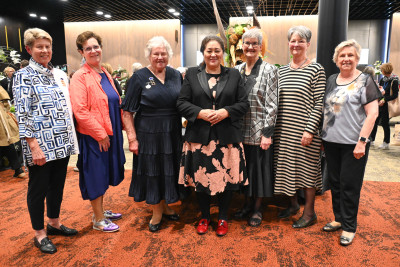 Dame Cindy with the Official Party