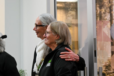 Pene Frost and Dr Fiona Inkpen of Stand Tū Māia 