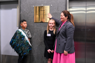 Dame Cindy officially opens Stand Tū Māia 