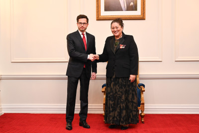 HE Mr Patryk Blaszczak, Ambassador of Poland and Dame Cindy