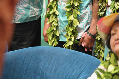 Attendees at the ceremony
