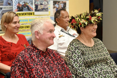 Dame Cindy and Dr Davies at the presentation