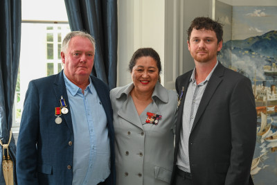 Dame Cindy with Tim and Matt Dodge