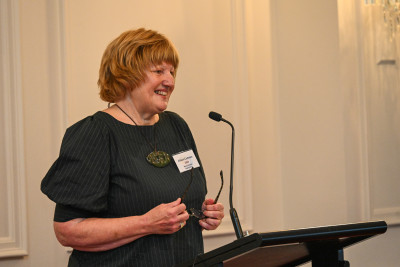 Alison Cadman, Deputy Chair of the Winston Churchill Memorial Trust, delivers her speech