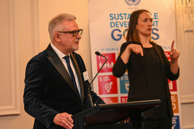 Dr Stephen Rainbow, Chief Human Rights Commissioner, speaks