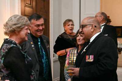 Sir Anand and Rotary Club guests