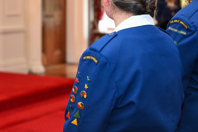 Girls' Brigade members at Government House