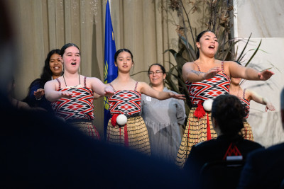 Kapa haka performance by Wellington East Girls’ College