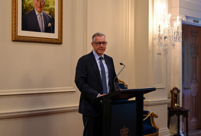 Life Flight Chief Executive Mark Johnston speaks