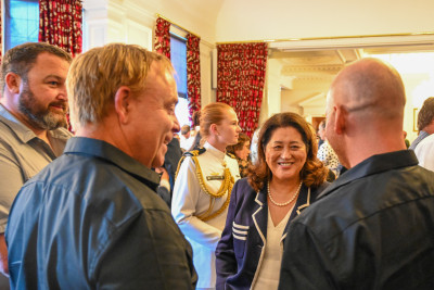 Dame Cindy with guests