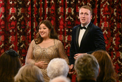 Sarah Mileham and Jack Doyle perform
