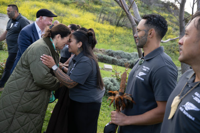 Dame Cindy greets NZDF personnel