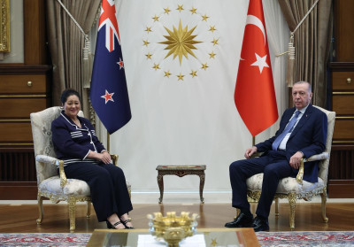 Dame Cindy in a call with His Excellency Recep Tayyip Erdoğan, President of Türkiye