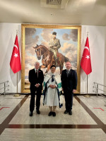 Dr Davies, Dame Cindy and His Excellency Mr Greg Lewis, Ambassador of New Zealand to Türkiye