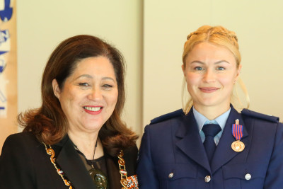 Constable Fritzi Faber, of Auckland, NZBM for an act of bravery