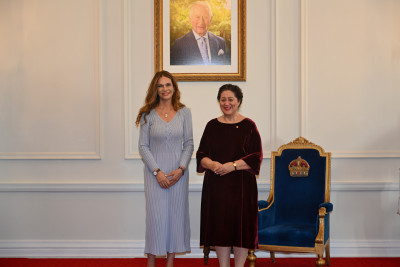 HE Ms Patricia Teran Basso, Ambassador of the Republic of Ecuador with Dame Cindy