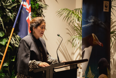 Dame Cindy delivers her speech